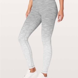 Lululemon Wunder Under Hi-Rise Tight 28” Ombré Melange SIZE 8